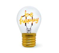 LEGAMI - Light Bulb Shaped Table Lamp, Rechargeable with USB Cable, Wireless, Bu