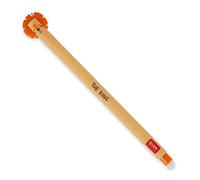 LEGAMI - Lion - Stylo gel effaçable, avec bille sur l'extrémité pour effacer l'encre sans abimer la feuille, encre orange thermosensible, pointe Ø 0,7 mm