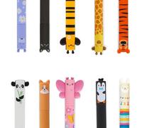 LEGAMI Lot de 10 stylos gel effaçables avec motifs papillon, tigre, hippo, lama, corgi, girafe et bien plus encore (lot de 10)