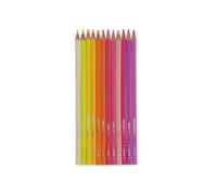 LEGAMI - Lot de 12 crayons de couleur, Mina douce et résistante, excellente température, étui inclus, 0,6 x 15,2 cm, Sunset Palette