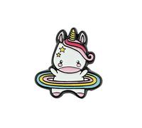 Legami - Lot de 2 autocollants en métal, 3,2 x 2,5 cm, à coller sur le journal intime, Smartphone et autres accessoires, Unicorn, adhésion complète après 10 minutes