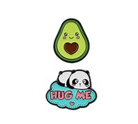 Legami - Lot de 2 autocollants en métal, 3,2 x 2,5 cm, jetable, cutie, Hug Me à coller sur le journal intime, Smartphone et autres accessoires, adhésion complète après 10 minutes