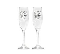 Legami - Lot de 2 flûtes à champagne 150 ml