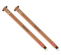 LEGAMI Lot de 2 stylos gel effaçables Honey Bear, encre thermosensible, diamètre de pointe 0,7 mm, longueur 15 cm, encre rouge