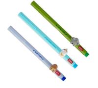 LEGAMI lot de 3 stylos gel Lovely Friends Animaux décoratifs Amovible et recombinable Empêche le rouleau Pointe fine 0,5 mm