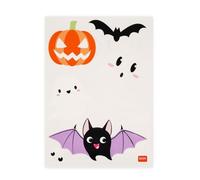 Legami - Lot de 35 Stickers Halloween pour fenêtres, autocollants électrostatiques, décorations de fenêtres, vitres d'horreur, décorations de fenêtre repositionnables et réutilisables
