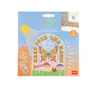 Legami - Lot de 4 autocollants électrostatiques pare-soleil pour fenêtres Rainbow Maker, autocollants pour fenêtres, repositionnables, réutilisables, ne laissent pas de traces, 15 x 15 cm