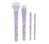 Legami - Lot de 4 pinceaux de maquillage, Oh My Glow Thème Bee, comprend des pinceaux pour poudre, fond de teint, ombre à paupières et eye-liner, 100 pourcent vegan, format voyage