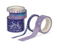 Legami – Lot de 5 rubans adhésifs en papier Tape by Tape Magic, colorés, 3 tailles x 5 m