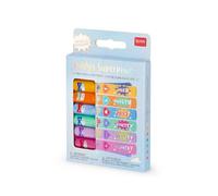 Legami - Lot de 6 mini surligneurs - Teddy's Superpower