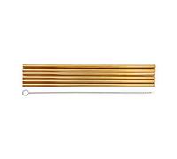 Legami Lot de 6 pailles en acier inoxydable Standard
