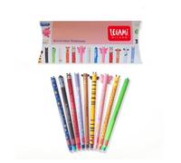 LEGAMI Lot de 9 stylos gel effaçables avec boîte cadeau exclusive - 9 stylos à encre gel amusants pour enfants et écoles - Idéal comme cadeau d'anniversaire et rentrée des classes