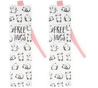 Legami - Marque-page Panda avec élastique, en papier certifié FSC (Lot de 2)