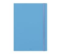 Legami - Maxi Daily Planner 2026, Retro Blue, 13 mois, fermeture élastique, janvier 2026-décembre 2026 et planning janvier 2027, papier certifié FSC, 19.5 x 26.5 cm