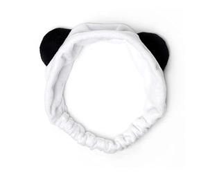 Legami Me Time Bandeau pour cheveux, 24,5 x 11 cm, en polyester, thème Panda, ramasse-cheveux, pour maquillage, maquillage, traitement du visage, bandeau doux