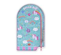 Legami - Mini Flipper, Jeu Portable, 17,7 x 29 cm, Thème Unicorn, PBG0003
