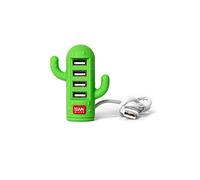 LEGAMI - Mini Hub USB à 4 Ports, Cactus USB Hub, 6 x 7,3 cm, Compatible avec USB 1.0/1.1/2.0, Windows 2000/XP/7/8/10, MacOS 8,5 et Plus Tard, Linux Kernel 2,4 Pouces, Synchronisation des données