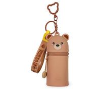 Legami – Mini porte-monnaie porte-clés Kawaii Teddy Bear silicone, mousqueton, dragonne 5x12x5 cm