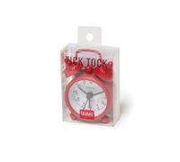 LEGAMI Mini Réveil Analogique avec Alarme Rouge