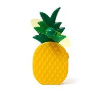Legami - Mini Ventilateur Portable, avec pales Flexibles, Poche, 5,5 x 12 cm, Thème Pineapple