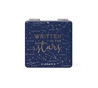 LEGAMI - Miroir grossissant sans Distorsion, idéal pour Sac à Main et Voyage, 6 x 6 cm, thème étoiles