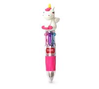 Legami Stylo à bille 4 couleurs Mini Magic Rainbow MRP0001 – pointe 1 mm, 2,3×10 cm, poignée silicone