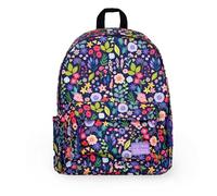 Legami - My Backpack, Flowers, scolaire doublé et rembourré, scolaire à fermeture éclair, poche interne pour ordinateur portable et tablette, sac à dos de voyage 32 L, 35 x 45 x 20 cm