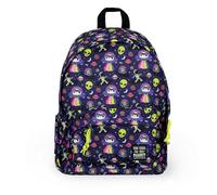 Legami - My Backpack, Space, scolaire doublé et rembourré, scolaire à fermeture éclair, poche interne pour ordinateur portable et tablette, sac à dos de voyage 32 L, 35 x 45 x 20 cm