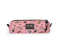 Legami - My Pencil Case, Sushi Cat Theme, Zip Closure, Recycled Plastic, Durable