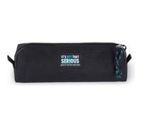 LEGAMI - Black Pencil Case, Zip Closure, Recycled Plastic, 22x6cm
