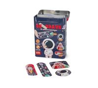 Legami - Pansements Be Brave pour enfants, patchs résistants hypoallergéniques et résistants, lot de 30, tailles différentes pour guérir chaque blessure, boîte réutilisable pratique, thème espace