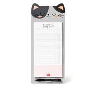 Legami Paper Thoughts Bloc-notes avec 70 feuilles détachables, blanc (Kitty), 19 x 11 cm