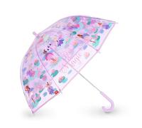 Legami - Parapluie enfant Dancin' In The Rain, thème Fairy, structure coupe-vent, ouverture manuelle, fermeture en tissu avec espace pour le nom, poignée crochet, 73x65 cm