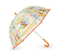 Legami - Parapluie enfant Dancin' In The Rain, thème Jungle, structure coupe-vent, ouverture manuelle, fermeture en tissu avec espace pour le nom, poignée crochet, 73x65 cm