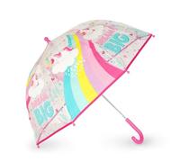 Legami - Parapluie enfant Dancin' In The Rain, thème Unicorn, structure coupe-vent, ouverture manuelle, fermeture en tissu avec espace pour le nom, poignée crochet, 73x65 cm