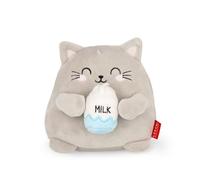 Legami - Peluche Super Soft, thème Kitty, Format Mini, avec Carte d'Identité Personnalisable, Tient Debout, 14x15x12 cm, Gris