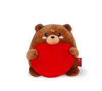 LEGAMI - Ours en Peluche avec cœur, Super Mignon, Ours en Peluche Doux avec cœur, Debout Seul, idée Cadeau Saint Valentin, Taille 12,5 x 17,5 cm, Ours en Peluche