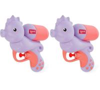 Legami - Pistolet à Eau - Pistolet à Eau pour Enfants Adultes, Pistolet d'eau Puissant, Jet de 2,5 mètres, idéal pour Les fêtes rafraîchissantes, capacité 50 ML, thème Seahorse (Lot de 2)