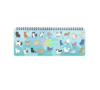 Legami - Planning de bureau 13 mois, Kitty, janvier 2026-janvier 2027, horizontal, reliure spirale, une semaine par page, 27.2 x 10.2 cm
