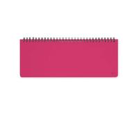 Legami - Planning de bureau 13 mois, Raspberry, janvier 2026-janvier 2027, horizontal, reliure spirale, une semaine par page, 27.2 x 10.2 cm