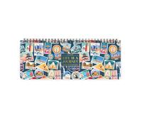 Legami - Planning de bureau 13 mois, Travel Stickers, janvier 2026-janvier 2027, horizontal, reliure spirale, une semaine par page, 27.2 x 10.2 cm