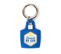 Legami - Porte-clés AirTag, 3,8 x 5 cm, en silicone et métal, Tema Gin, personnaliser votre appareil, protège sans entraver le signal