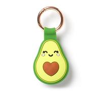 LEGAMI - Porte-clés AirTag, 3,8 x 5 cm, en silicone et métal - Thème Avocado - Personnalisez votre appareil - Protège sans entraver le signal