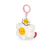 Legami Porte-clés Super Soft! Daisy – Peluche, message gravé, mousqueton en zinc 7×11 cm Blanc