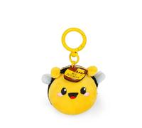 Legami - Porte-clés Super Soft! Thème Bee, Porte-clés en Peluche, Pendentif avec Message gravé et Mousqueton en Zinc, 7x11 cm