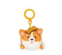 LEGAMI - Porte-clés Super Soft! Thème Corgi, Porte-clés en Peluche, Pendentif avec Message gravé et Mousqueton en Zinc, 7x11 cm