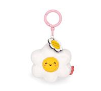 LEGAMI - Porte-clés Super Soft! à thème Daisy, porte-clés en peluche, pendentif avec message gravé et mousqueton en zinc, 7 x 11 cm, Blanc, S
