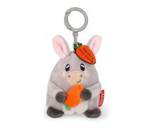 LEGAMI - Porte-clés Super Soft! Thème Donkey, Porte-clés en Peluche, Pendentif avec Message gravé et Mousqueton en Zinc, 7x11 cm