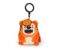 Legami - Porte-clés Super Soft! Thème Tiger, Porte-clés en Peluche, Porte-clé avec Message Gravé et Mousqueton en Zinc, 7x11 cm