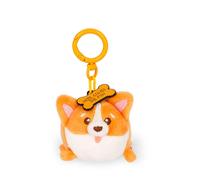 Legami – Porte-clés Super Soft Corgi – Peluche, message gravé, mousqueton zinc 7x11 cm